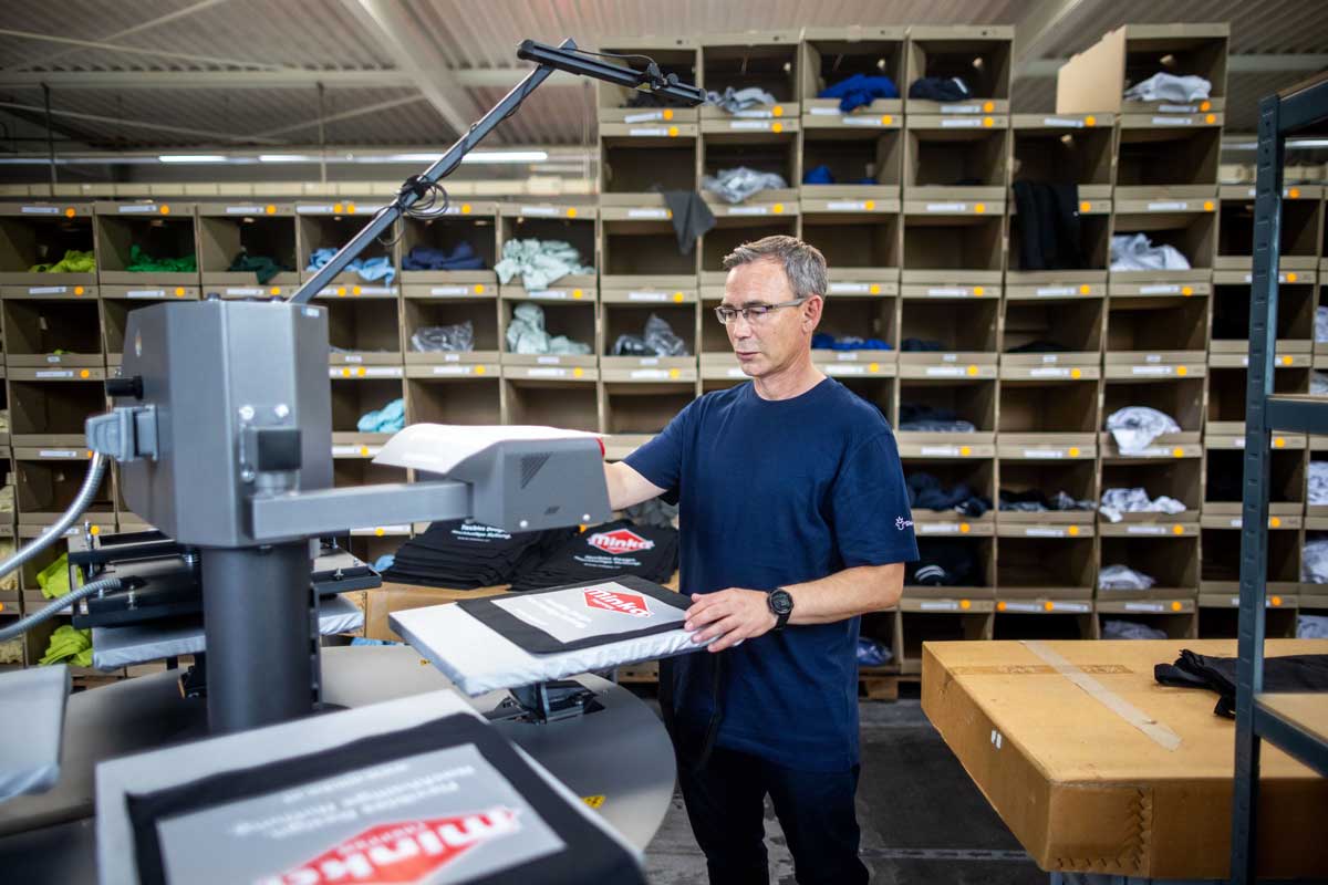 Textildruck-Produktion der Heldenwerbung GmbH